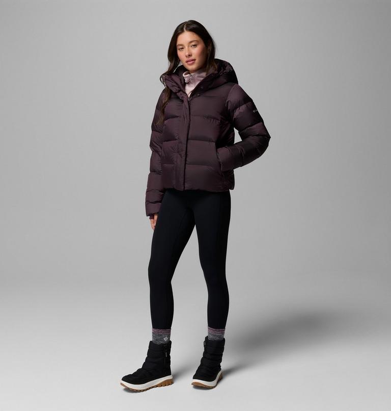 Women's Amaze Puff Hooded Down Puffer, Color: Moonvista High Shine, image 2
