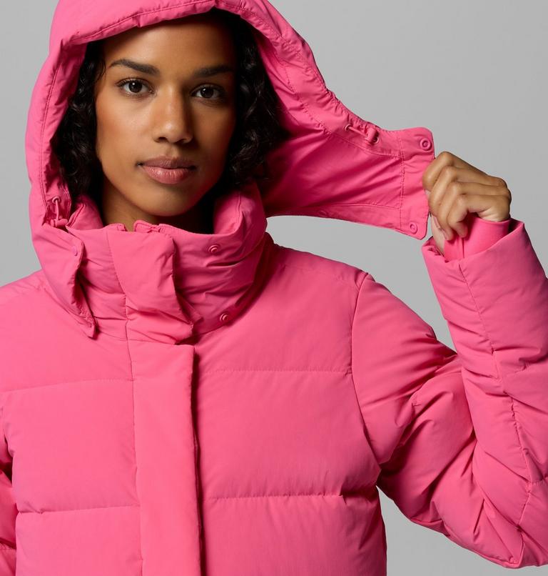 Women's Amaze Puff Hooded Down Puffer, Color: Nico, image 11