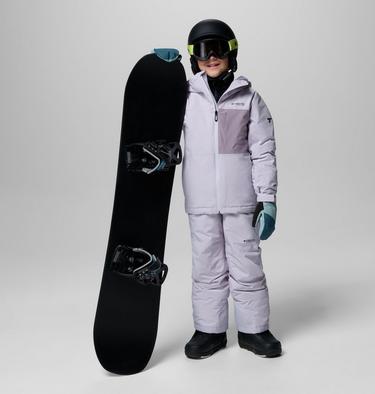 Youth Unisex Holcomb Grove Waterproof Ski Jacket, Color: Lavender Pearl, Shale Purple, image 3