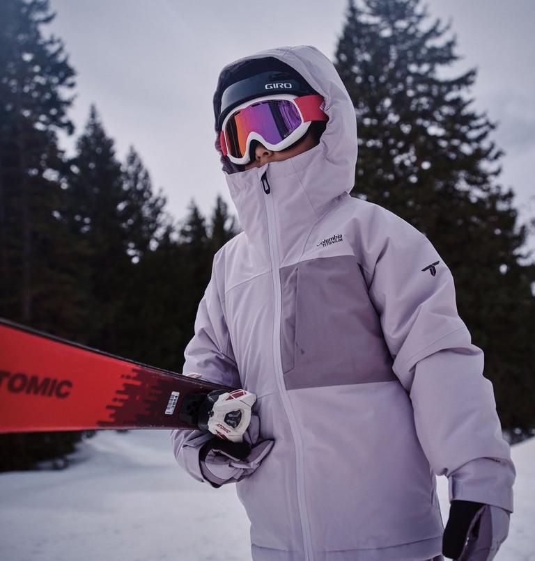 Youth Unisex Holcomb Grove Waterproof Ski Jacket, Color: Lavender Pearl, Shale Purple, image 15