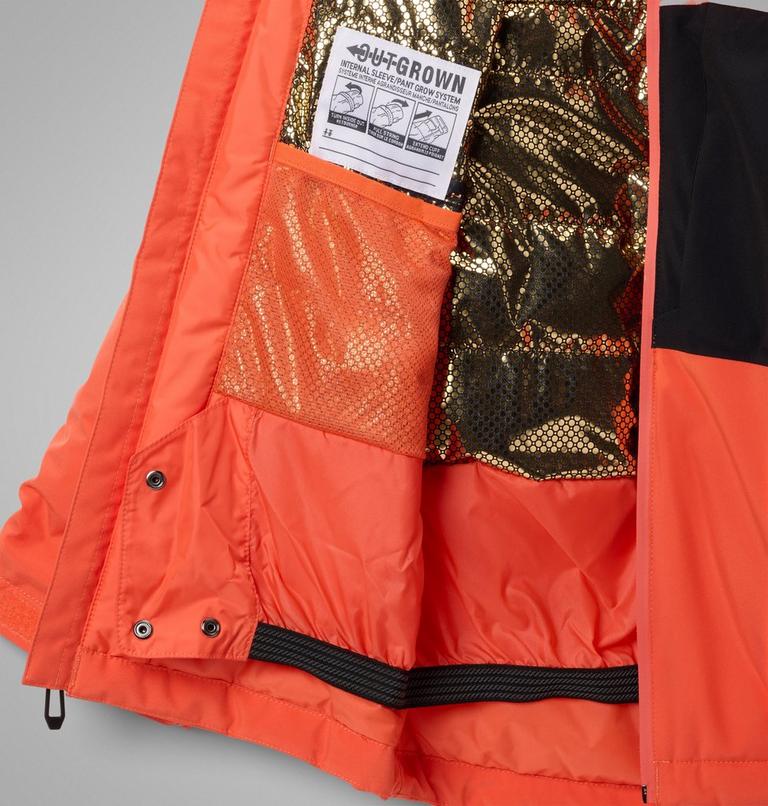 Chaqueta de esquí impermeable unisex Holcomb Grove para jóvenes, Color: Zing, Black, image 3