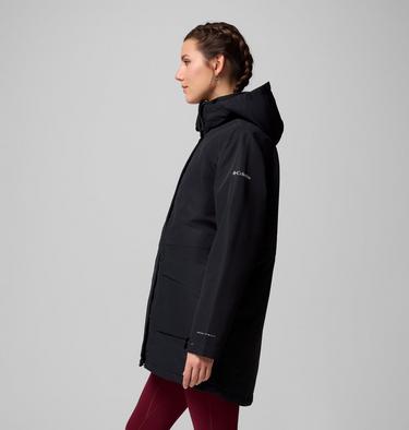 Women's Pulaski Waterproof Hooded Parka, Color: Black, image 8