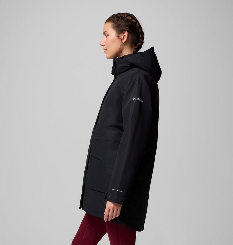 Women's Pulaski Waterproof Hooded Parka, Color: Black, image 4