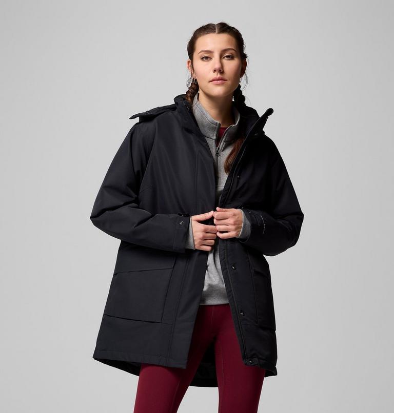 Women's Pulaski Waterproof Hooded Parka, Color: Black, image 5
