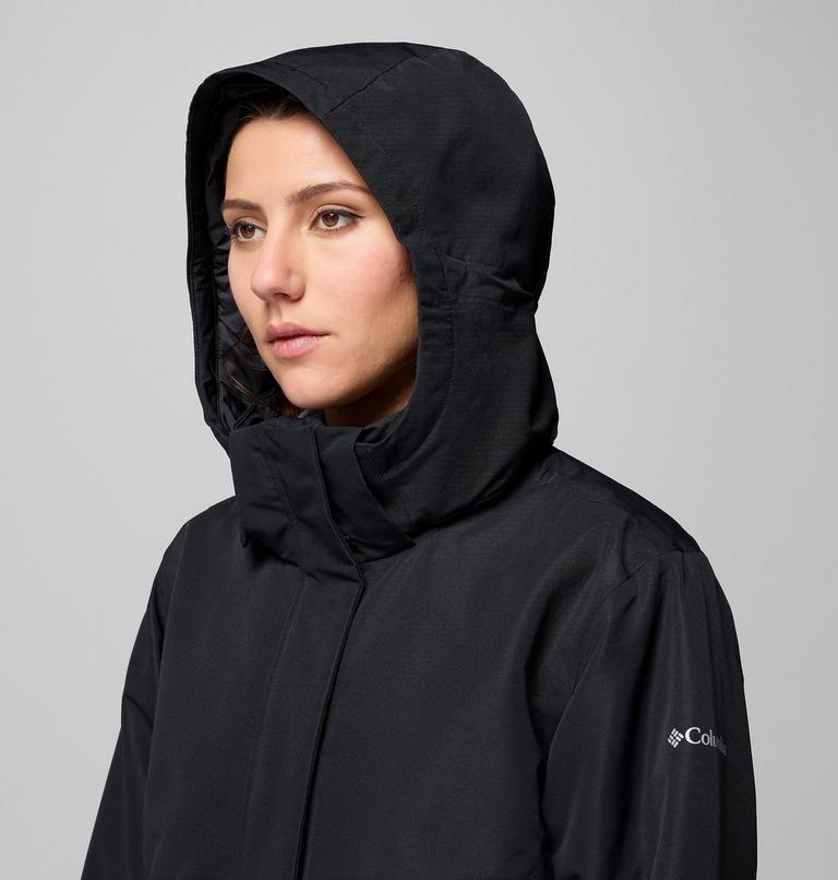 Women's Pulaski Waterproof Hooded Parka, Color: Black, image 9
