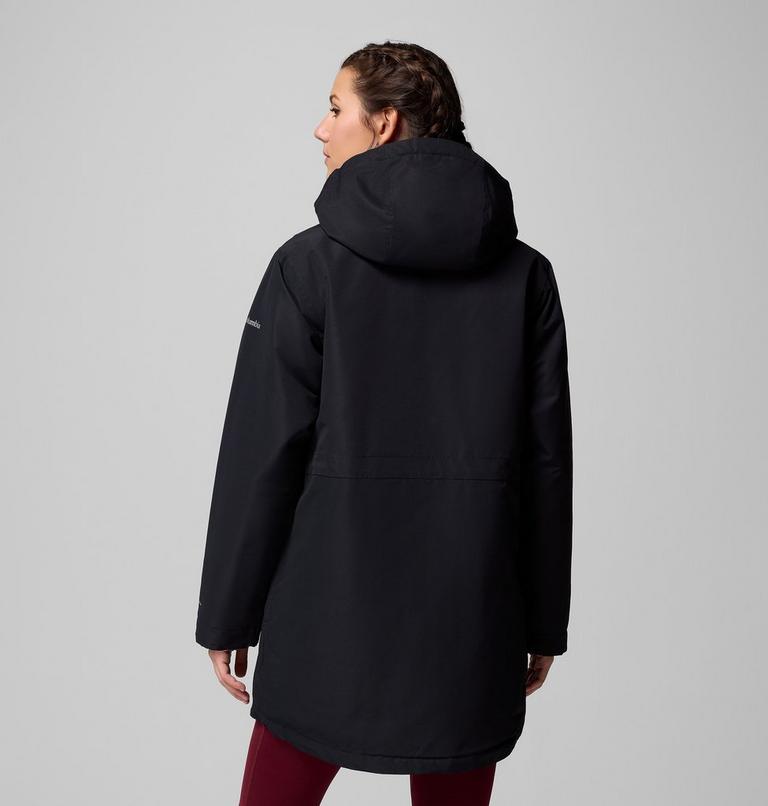 Women's Pulaski Waterproof Hooded Parka, Color: Black, image 3