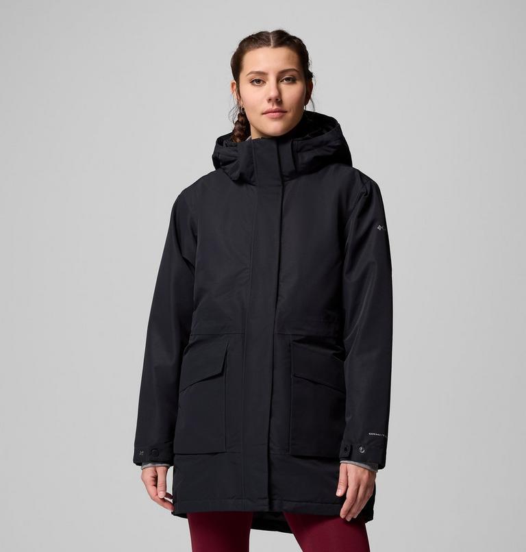 Women's Pulaski Waterproof Hooded Parka, Color: Black, image 1