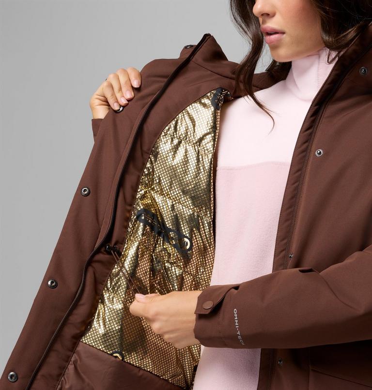 Women's Pulaski Waterproof Hooded Parka, Color: Tobacco, image 7