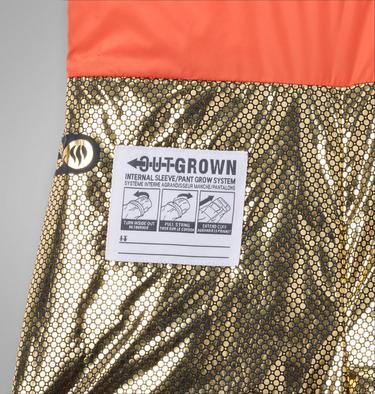 Peto de esquí impermeable unisex Holcomb Grove para jóvenes, Color: Zing, Black, image 3