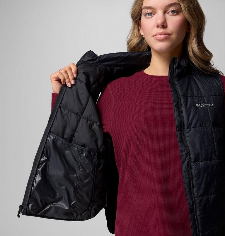 Women's Sienna Hill Quilted Vest, Color: Black, image 6