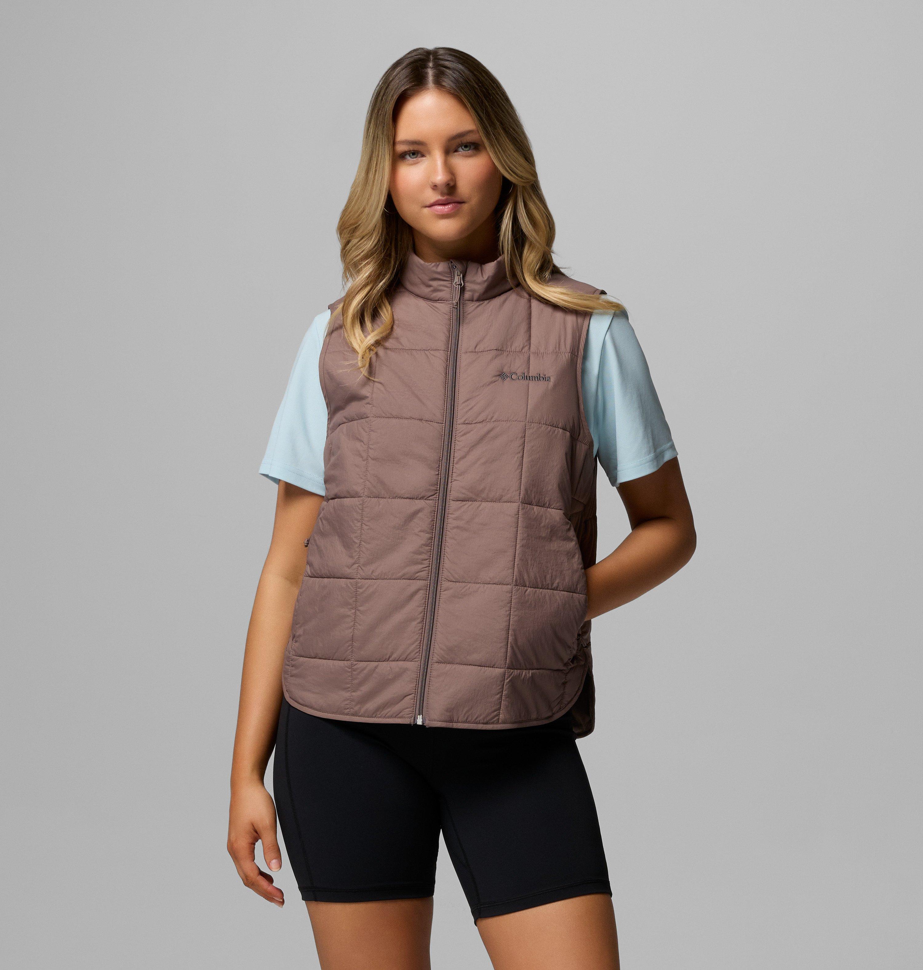 Columbia Sportswear Women's Brown Columbia - Sienna Hill™ Packable Quilted Gilet - Iron Extra Small