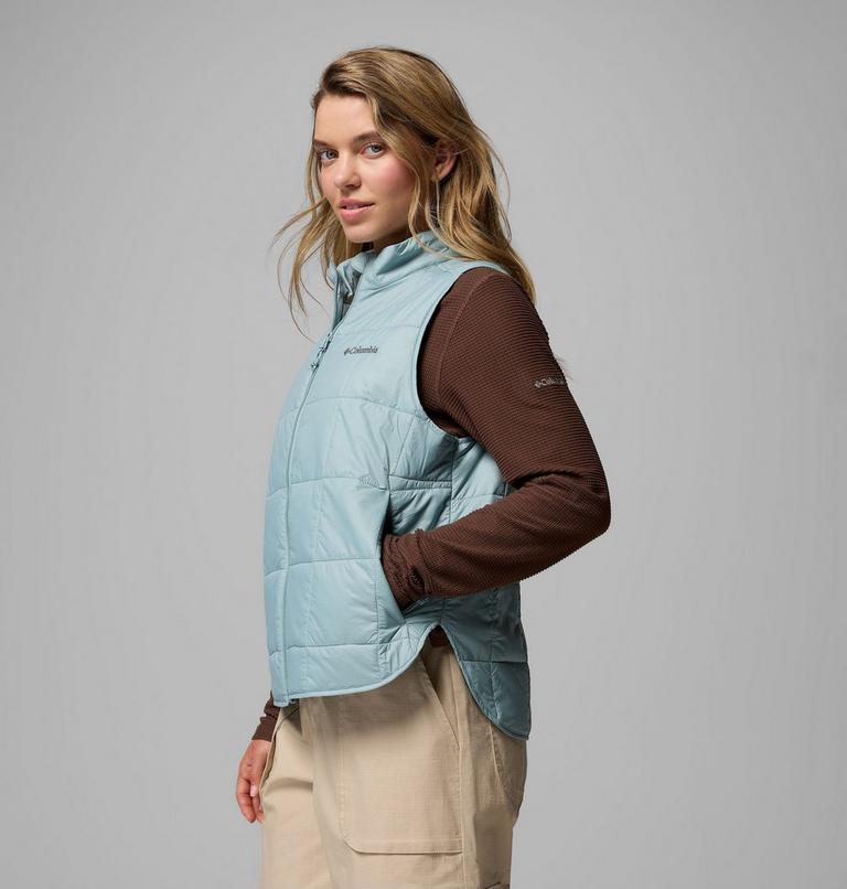 Women's Sienna Hill Packable Quilted Gilet, Color: Crushed Blue, image 4