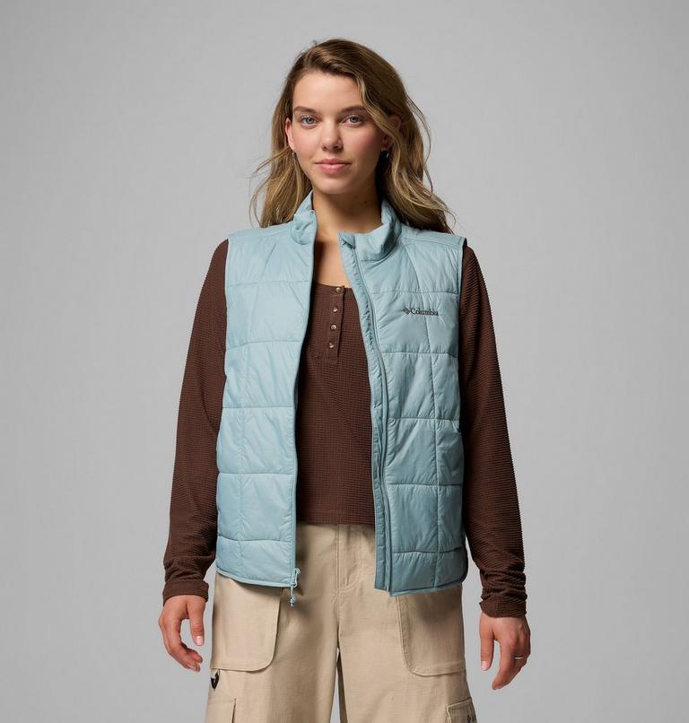 Women's Sienna Hill Packable Quilted Gilet, Color: Crushed Blue, image 7