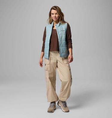 Women's Sienna Hill Packable Quilted Gilet, Color: Crushed Blue, image 2