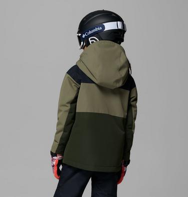 Anorak impermeable con capucha Coreshot para jóvenes, Color: Greenscape, Stone Green, Black, image 6