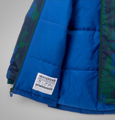 Boys' Lightning Lift IV Printed Waterproof Ski Jacket, Color: Mountain Blue Tracks, Mountain Blue, image 9