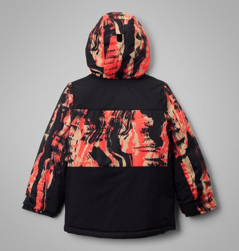 Boys' Lightning Lift IV Printed Waterproof Ski Jacket, Color: Zing Tracks, Black, image 2
