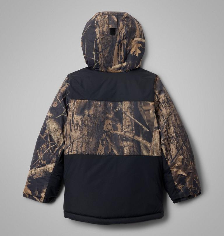 Boys' Lightning Lift IV Printed Waterproof Ski Jacket, Color: Timberwolf, Black, image 2