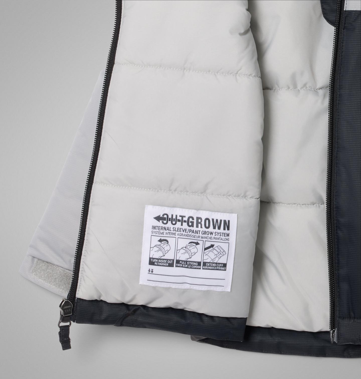 Куртка Columbia Doug Firocious Jacket для малышей, цвет: Чёрный / Серый — фото 2