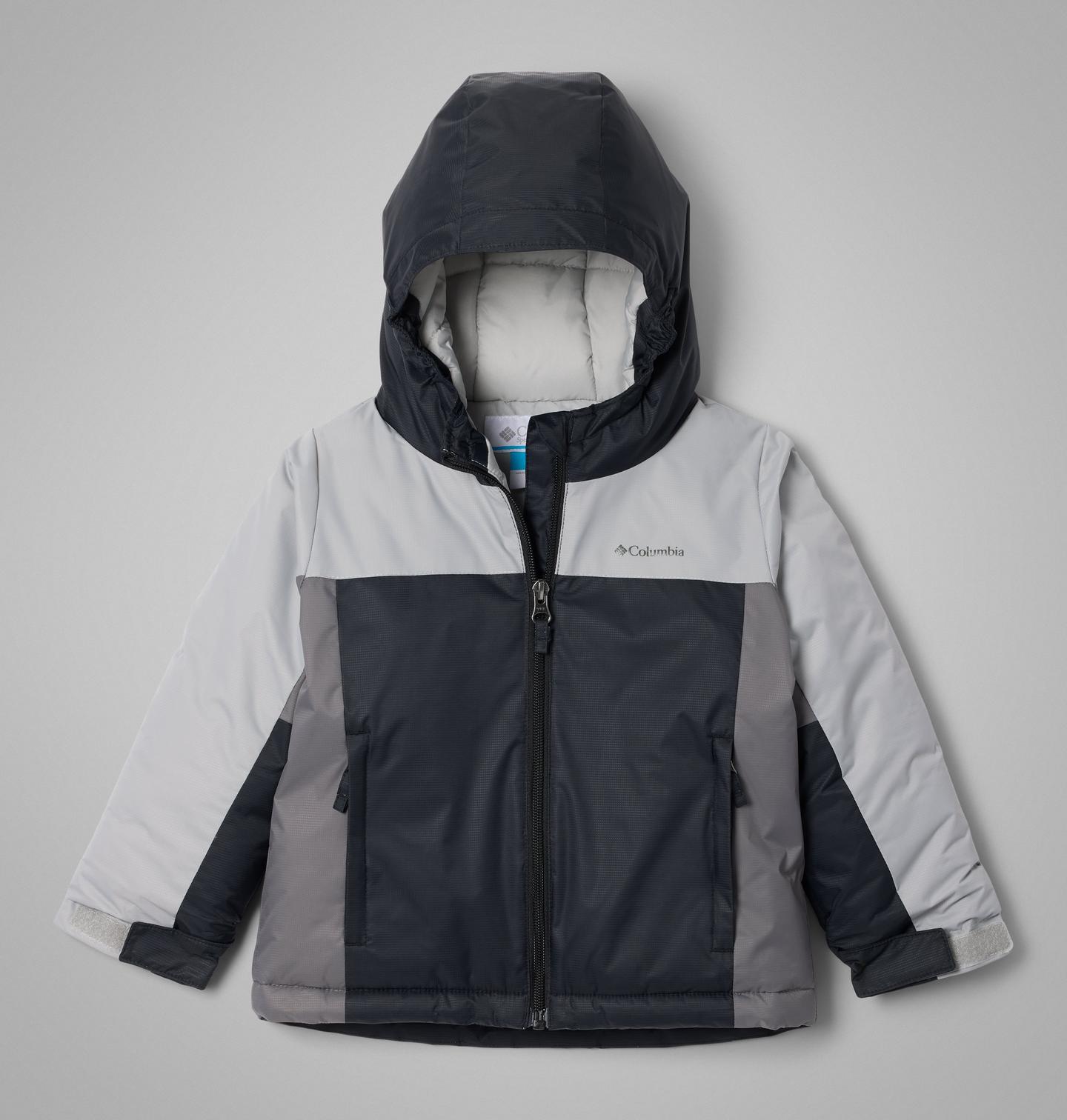 Куртка Columbia Doug Firocious Jacket для малышей, цвет: Чёрный / Серый — фото 1