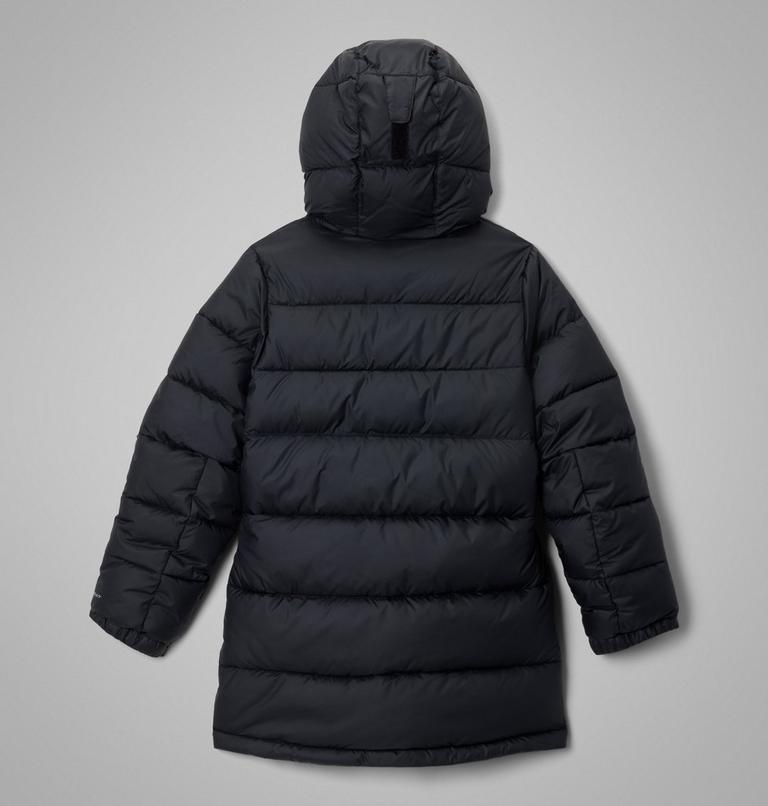 Youth Unisex Pike Lake Mid Hooded Puffer Jacket, Color: Black, image 2