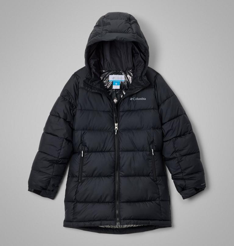 Youth Unisex Pike Lake Mid Hooded Puffer Jacket, Color: Black, image 1