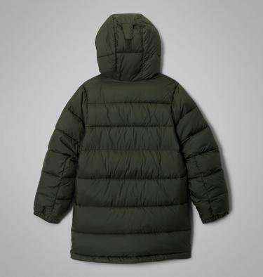 Chaqueta acolchada media con capucha unisex Pike Lake para j&oacute;venes, Color: Greenscape, image 5