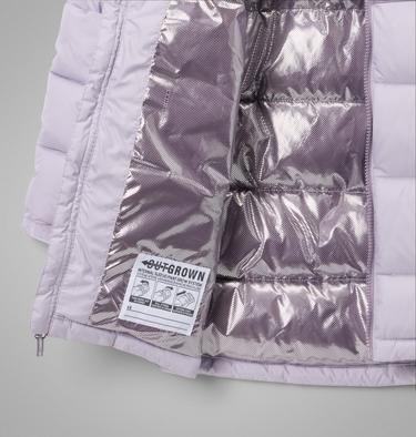 Youth Unisex Pike Lake Mid Hooded Puffer Jacket, Color: Lavender Pearl, Shale Purple, image 3