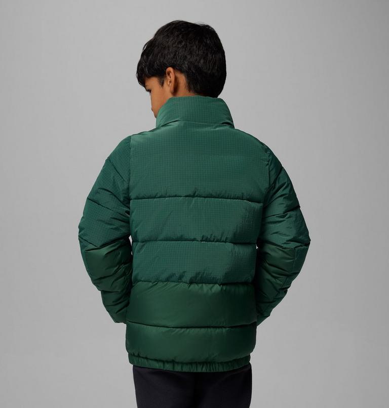 Youth Unisex Pike Lake Novelty Puffer Jacket, Color: Rain Forest, image 3