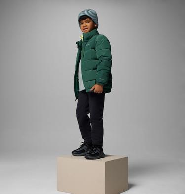 Youth Unisex Pike Lake Novelty Puffer Jacket, Color: Rain Forest, image 2