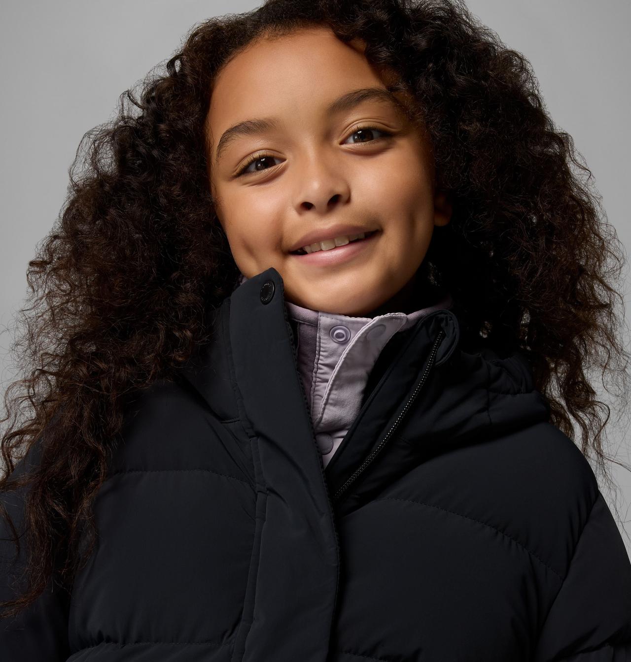 Girls' Amaze Puff™ Long Hooded Jacket