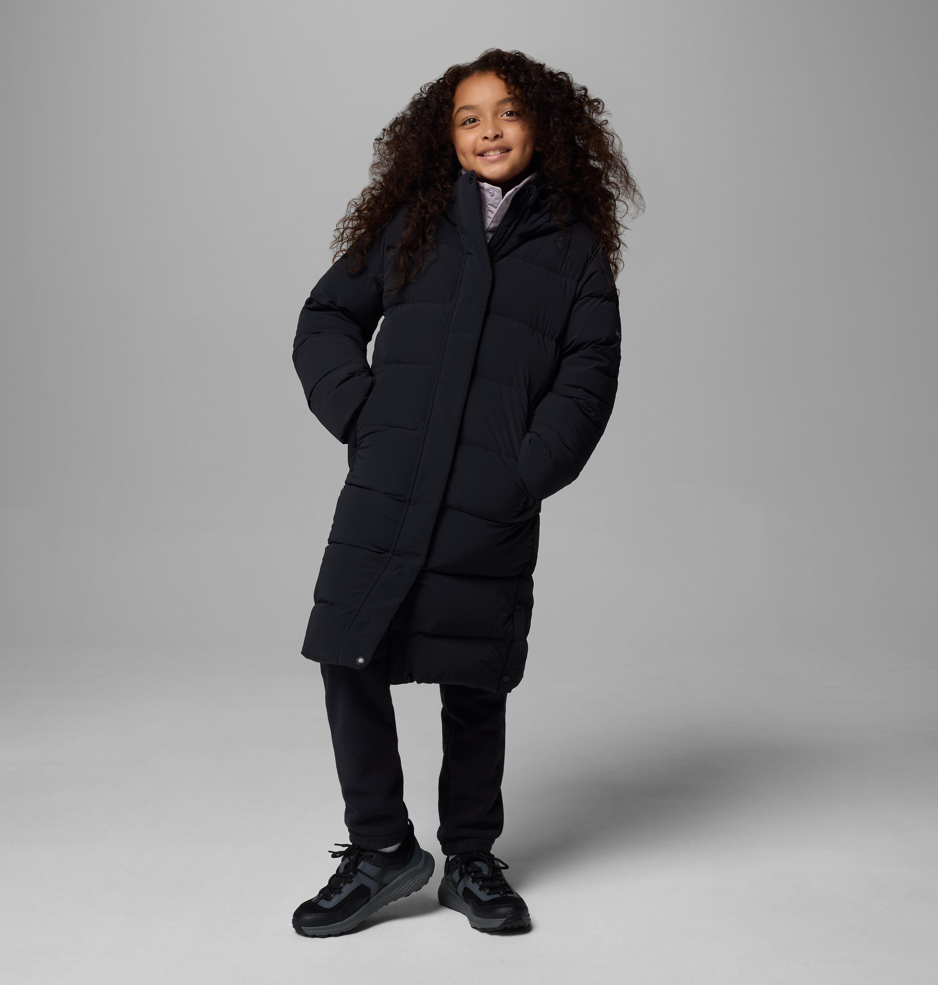 Columbia Girls' Amaze Puff  Long Hooded Jacket-