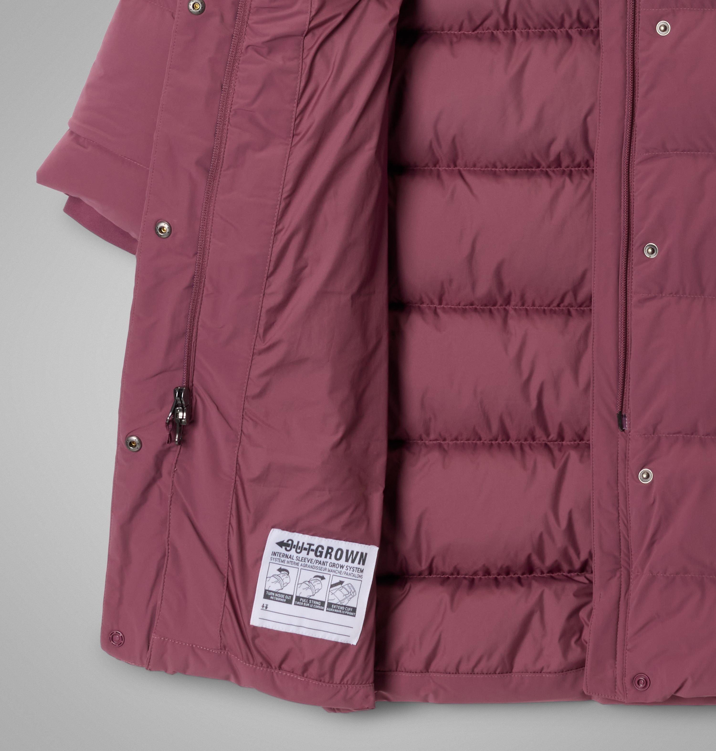Girls' Amaze Puff Long Hooded Jacket | 551 | XL 3