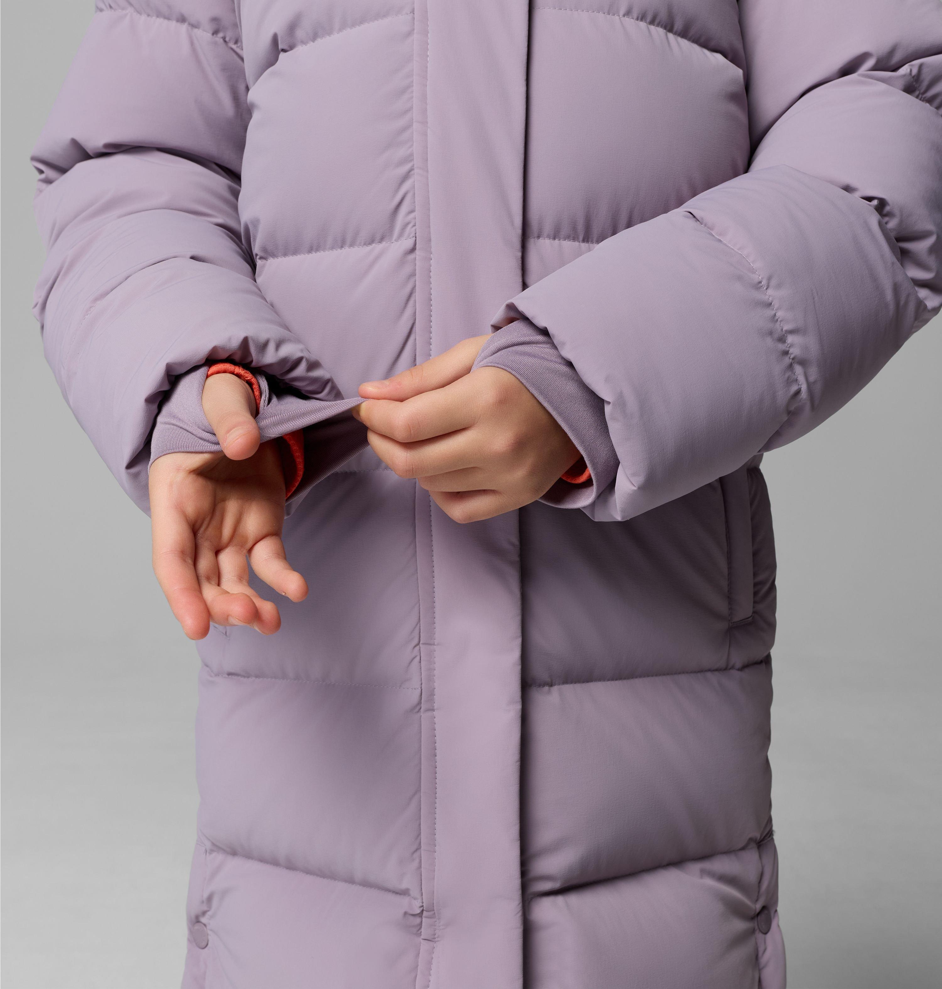 Girls' Amaze Puff Long Hooded Jacket | 554 | S 7
