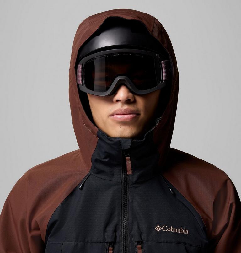 Men's Coreshot Shell Waterproof Ski Jacket, Color: Tobacco, Black, Canoe, image 7