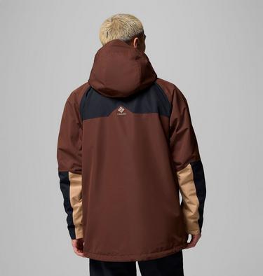 Men's Coreshot Shell Waterproof Ski Jacket, Color: Tobacco, Black, Canoe, image 3