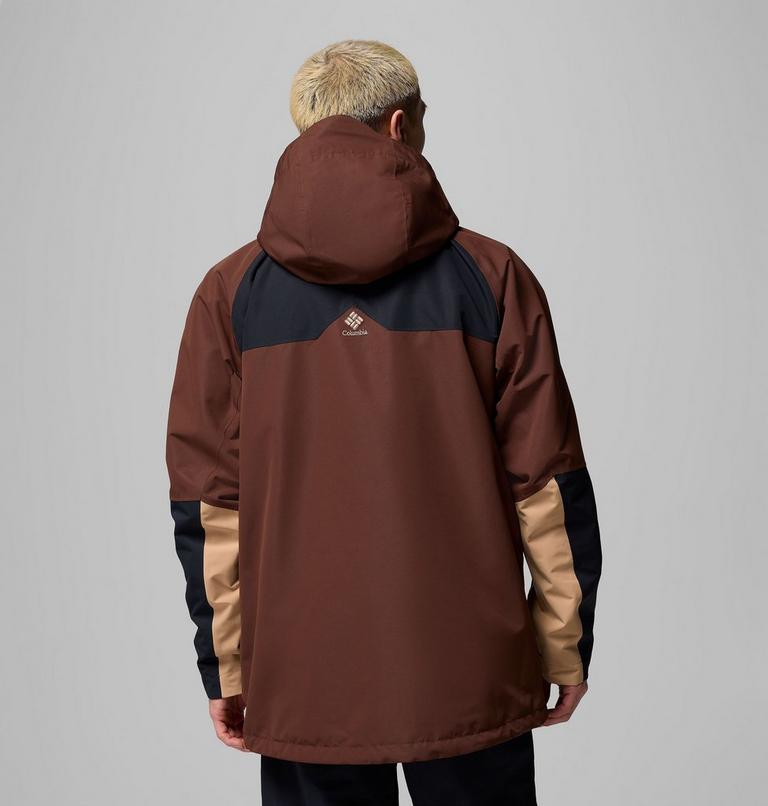 Men's Coreshot Shell Waterproof Ski Jacket, Color: Tobacco, Black, Canoe, image 3