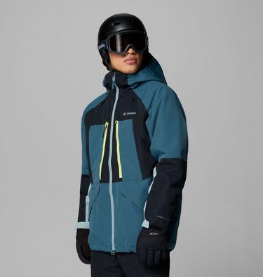 Men's Coreshot Shell Waterproof Ski Jacket, Color: Everblue, Black, Crushed Blue, image 4