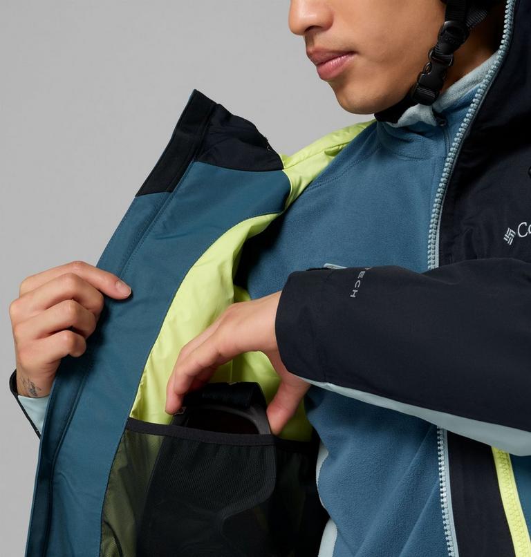 Men's Coreshot Shell Waterproof Ski Jacket, Color: Everblue, Black, Crushed Blue, image 5