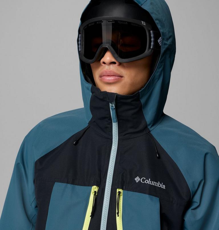 Men's Coreshot Shell Waterproof Ski Jacket, Color: Everblue, Black, Crushed Blue, image 7