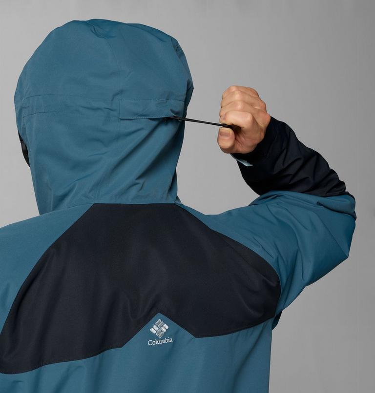 Men's Coreshot Shell Waterproof Ski Jacket, Color: Everblue, Black, Crushed Blue, image 9