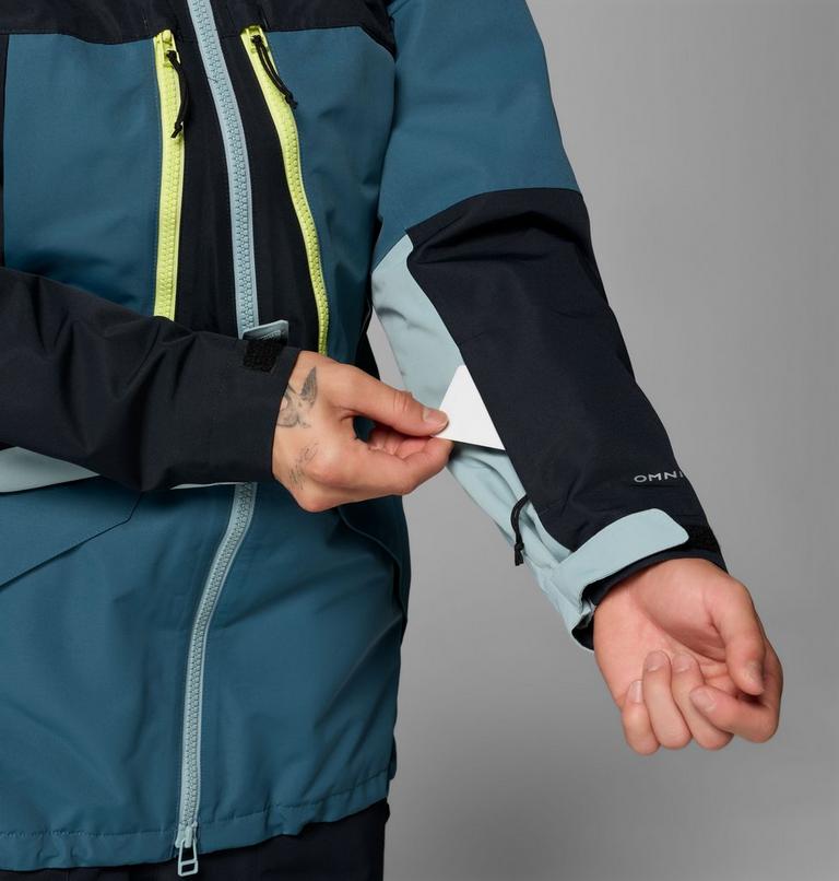 Men's Coreshot Shell Waterproof Ski Jacket, Color: Everblue, Black, Crushed Blue, image 11