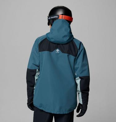 Men's Coreshot Shell Waterproof Ski Jacket, Color: Everblue, Black, Crushed Blue, image 3