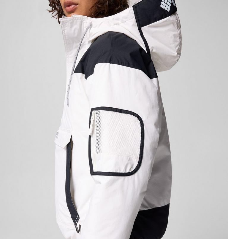 Women's Challenger Insulated Pullover Anorak, Color: Sea Salt, Black, image 6