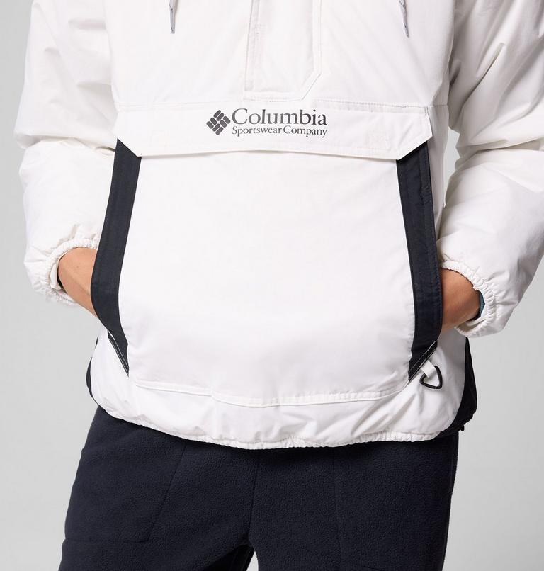 Women's Challenger Insulated Pullover Anorak, Color: Sea Salt, Black, image 7