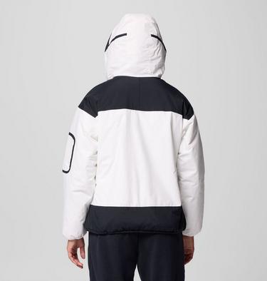 Women's Challenger Insulated Pullover Anorak, Color: Sea Salt, Black, image 7