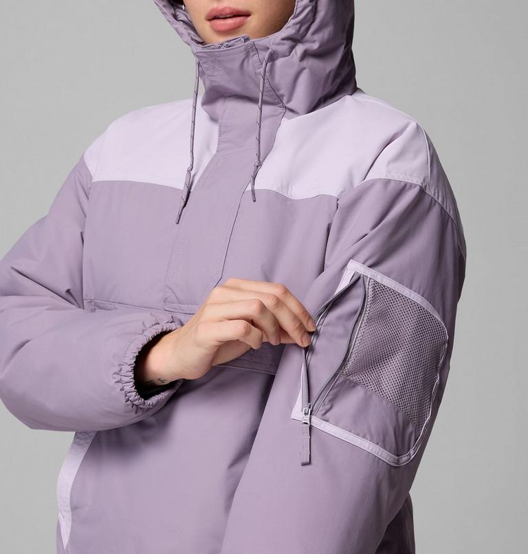 Women's Challenger Insulated Pullover Anorak, Color: Shale Purple, Lavender Pearl, image 6