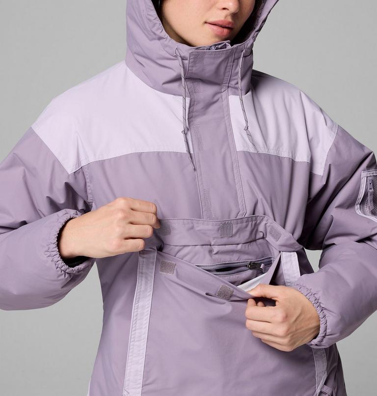 Women's Challenger Insulated Pullover Anorak, Color: Shale Purple, Lavender Pearl, image 7