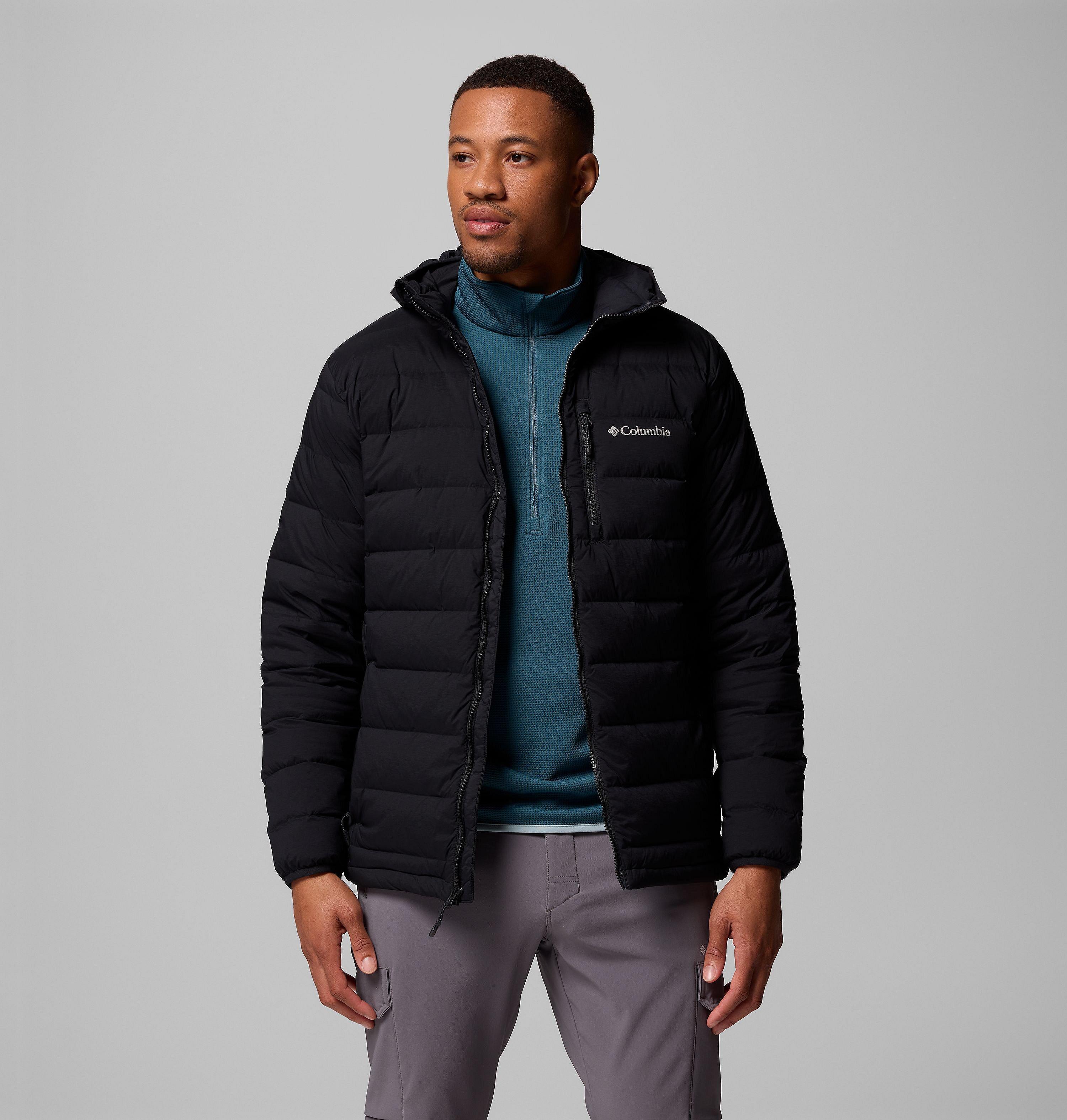Manteau à capuchon en duvet extensible Drift Peak pour homme | 010 | M 5