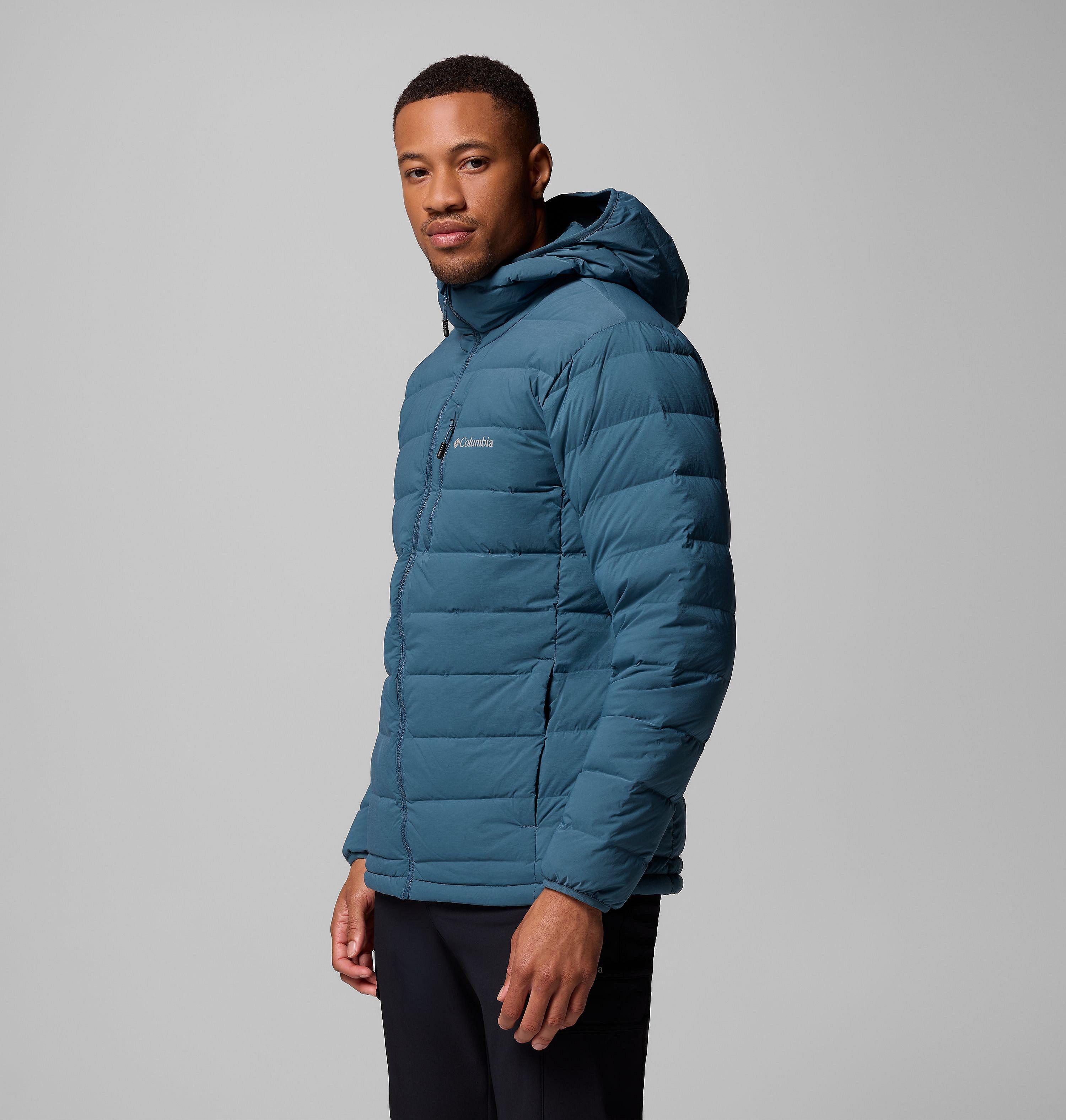 Manteau à capuchon en duvet extensible Drift Peak pour homme 4